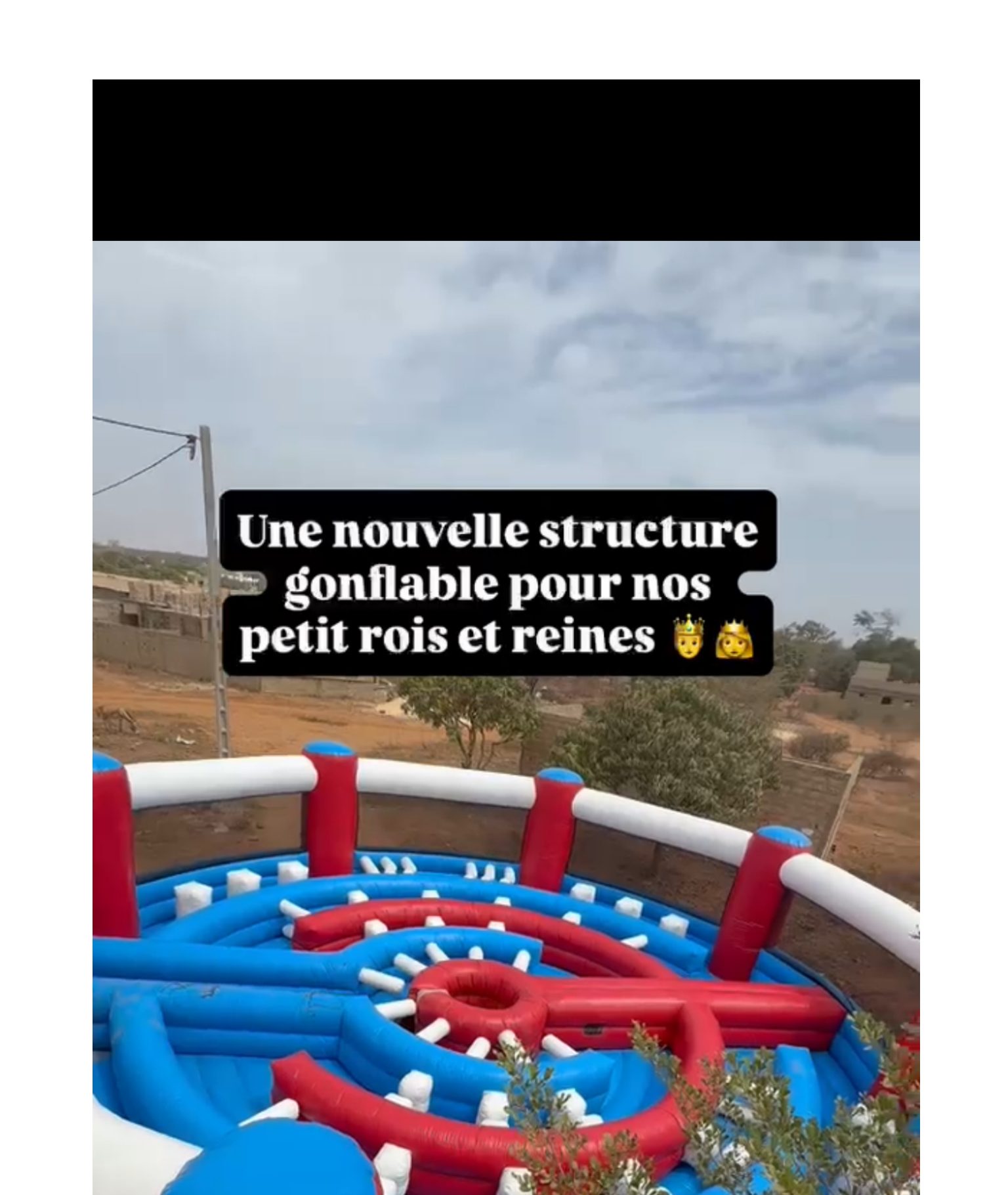 Nouvelle structure gonflable